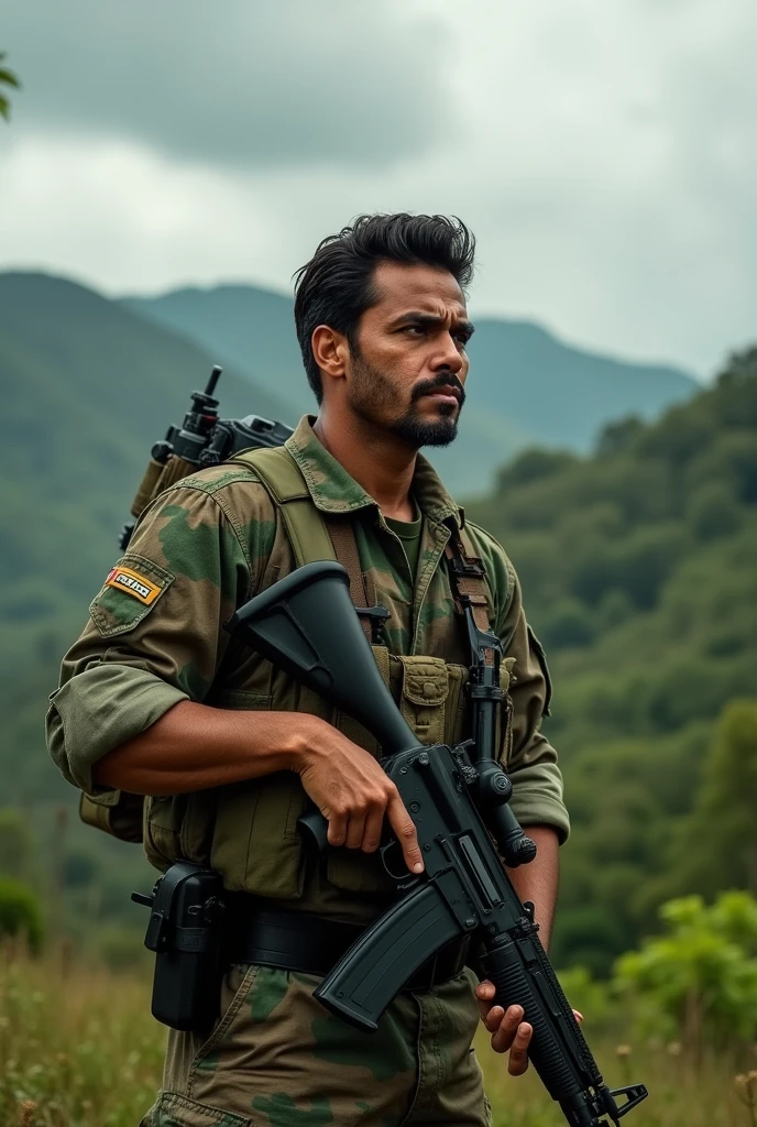 Photo of a Salvadoran fighting for the homeland