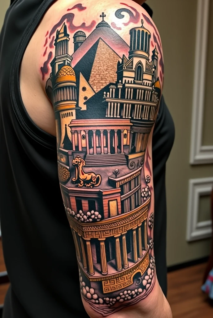 7 wonders of the world tattoo