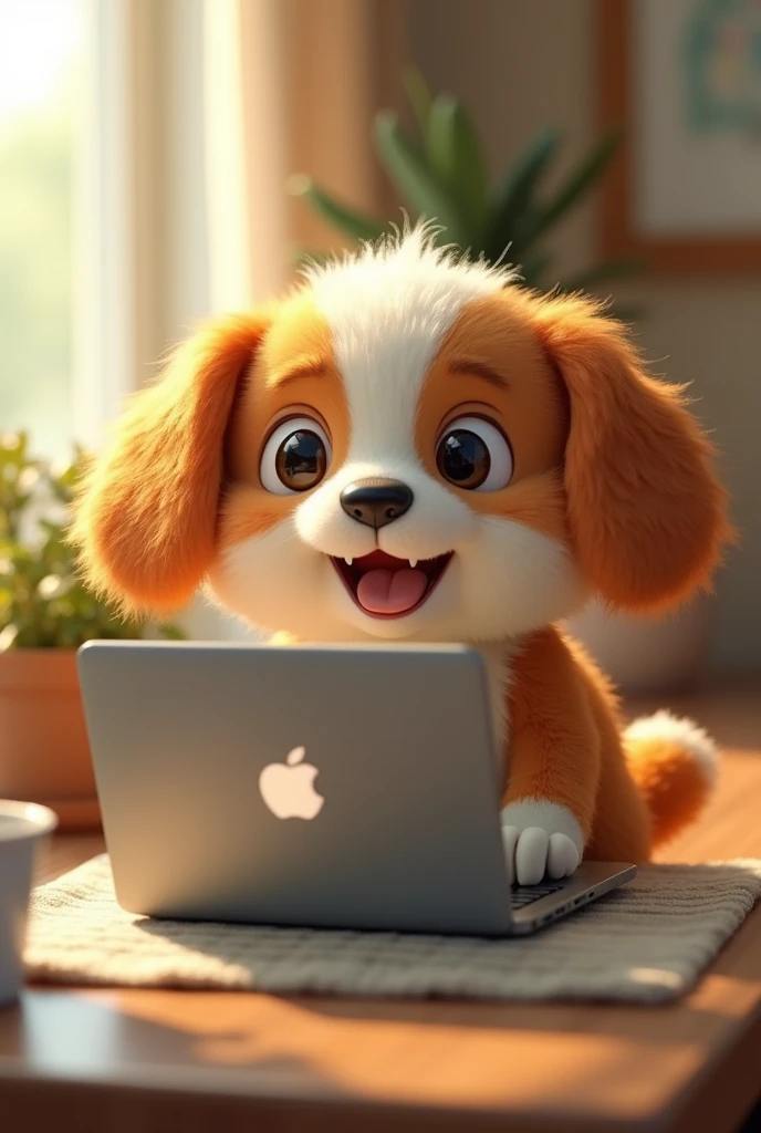 A laptop like a puppy smile