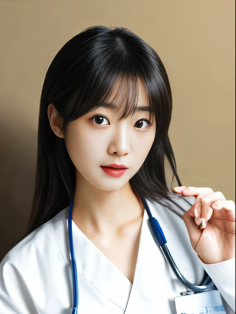 ((Highest quality)), ((masterpiece)), (detailed),Perfect Face,Japanese,Female doctor,white
