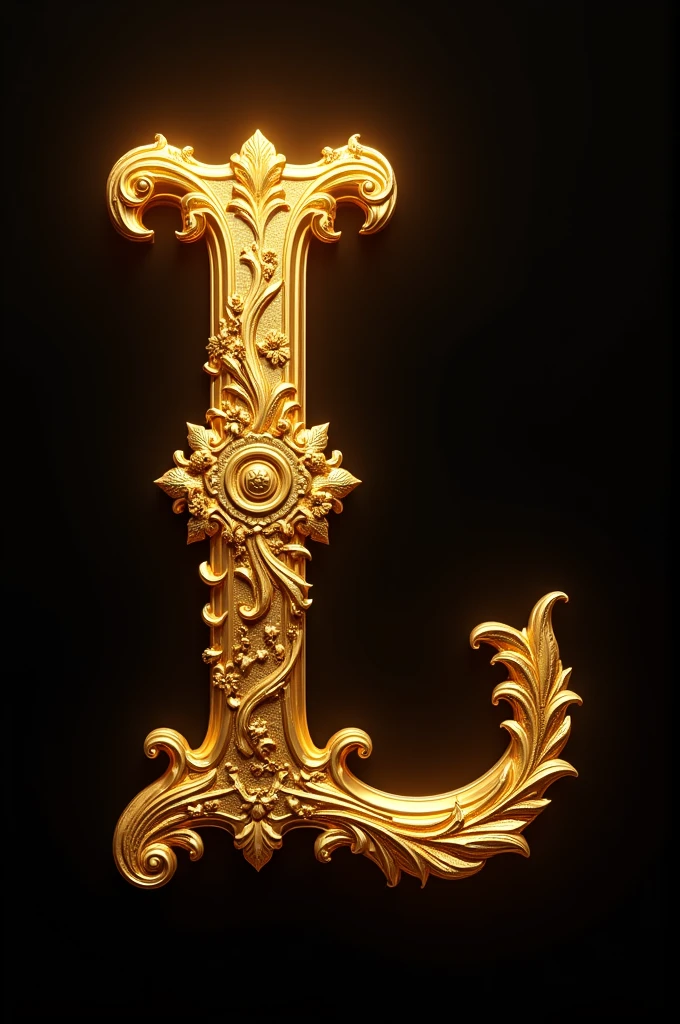 Golden letter L