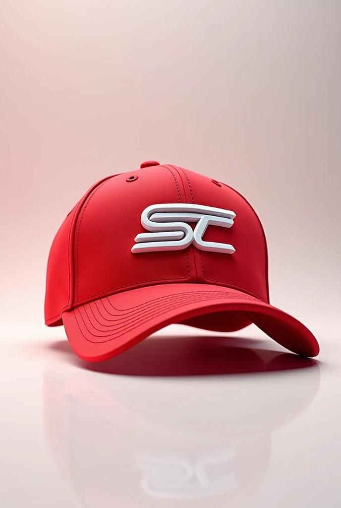 A cap brand with a SC on the cover in red and white