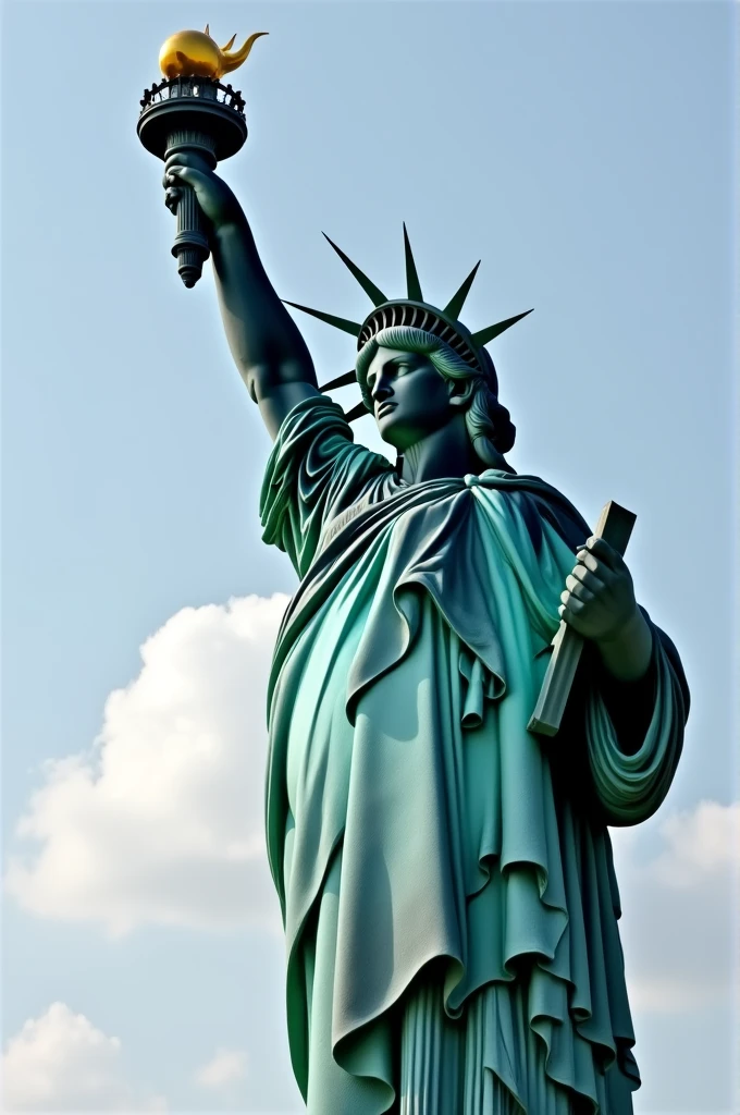 statue of liberty holding huge dick