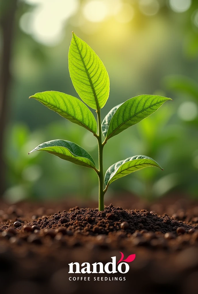 A slogan for nando coffee seedlings



