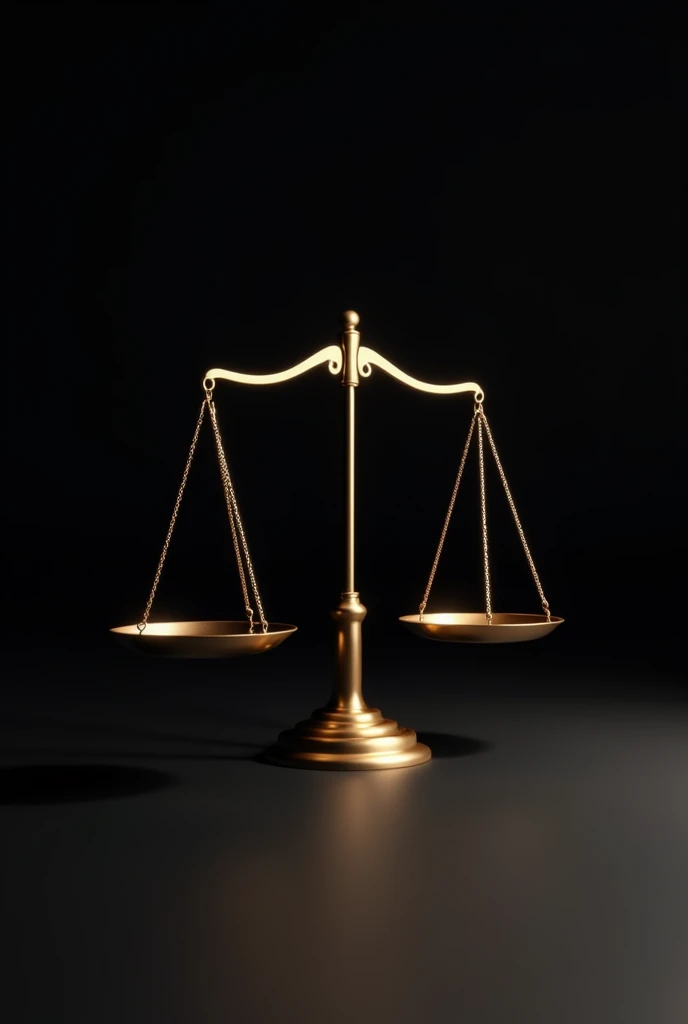 Scale in the middle of the L alert in gold and black background