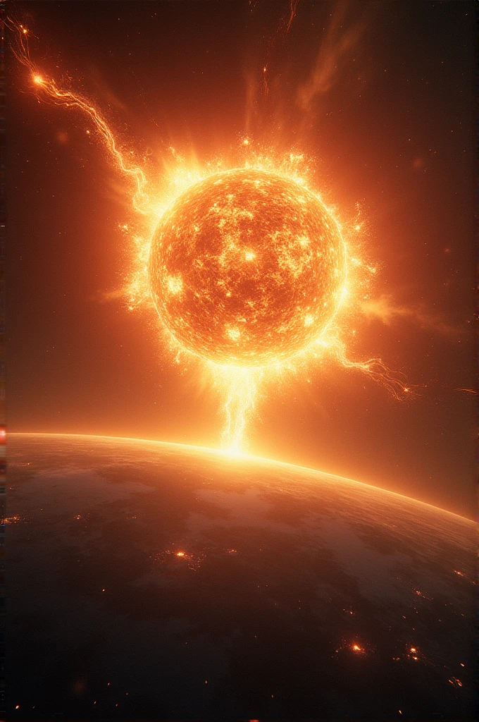 Star exploding from here on earth