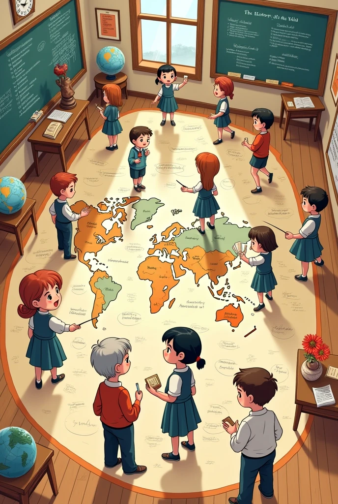 mental map (School) of history (cute)