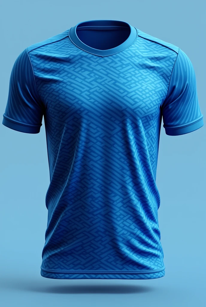 A very nice blue football shirt with stripes that look like a snake with little opacity