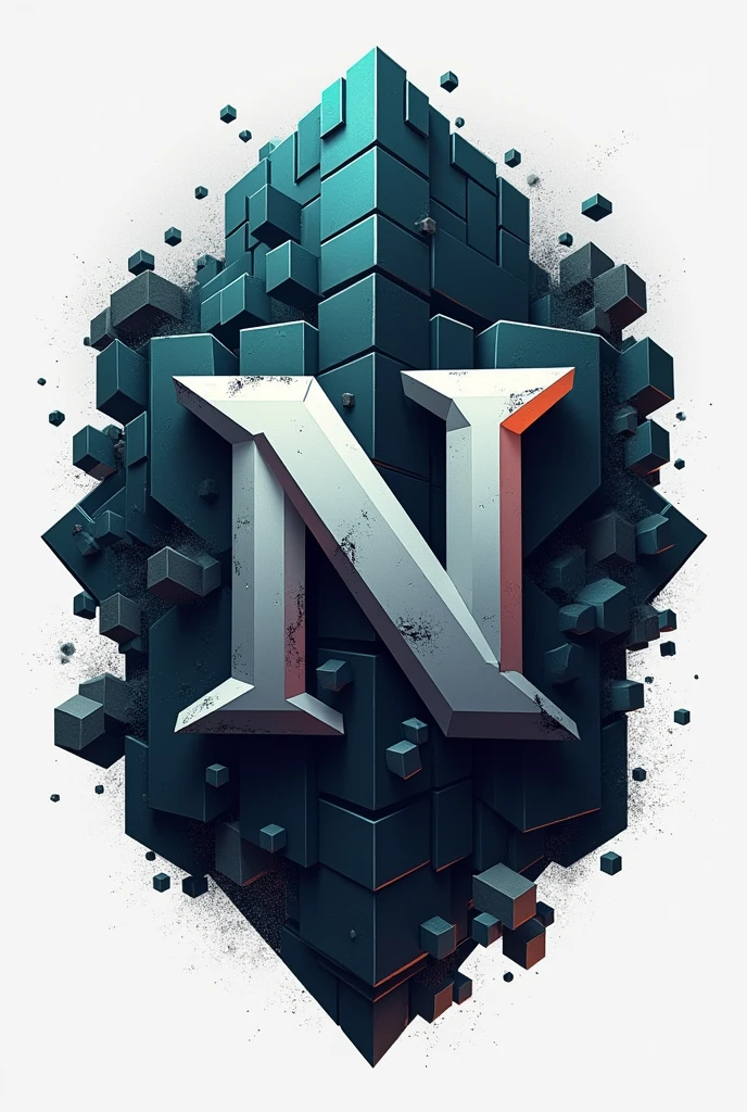 Logo for a minecraft server with the letter n