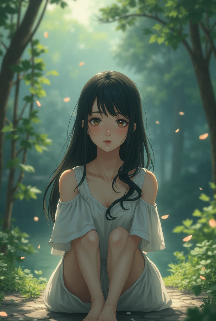 “Create an image in the style of Makoto Shinkai of she wants to English skills."