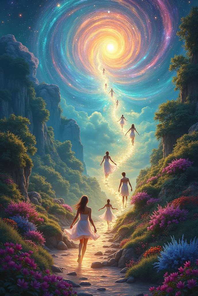 Imagine the journey of life as a journey full of vibrant colors., where every step is a beat in the music of the universe. Every moment, we plant seeds of love that grow into trees that blossom. In this world of infinite energy, let the music guide your movements and watch your heart dance in sync with the cosmos.