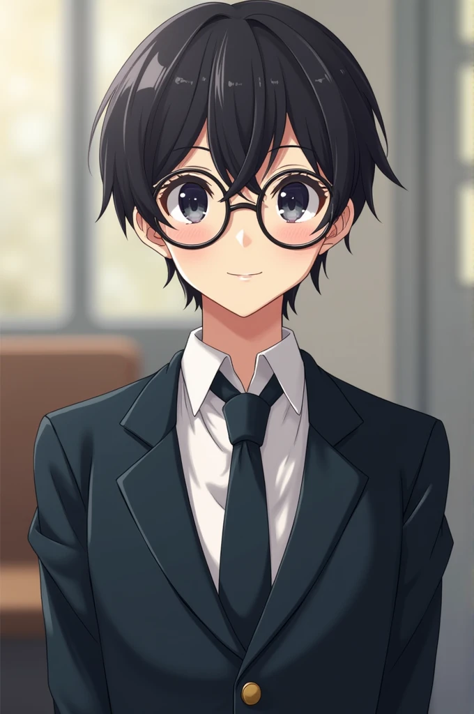 Everyone in the room looked at Carlos., After all, he did seem to be the typical boy who was good at those things., His uniform was perfectly clean and without a wrinkle., her straight, un-scrunched hair and her round glasses, According to everyone&#39;s opinion, Carlos was a nerd., anime style and black eyes 
