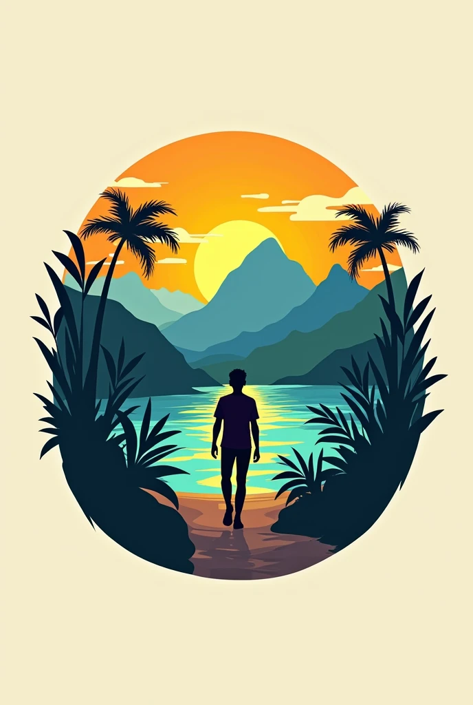Logo for a tourist travel business in Venezuela