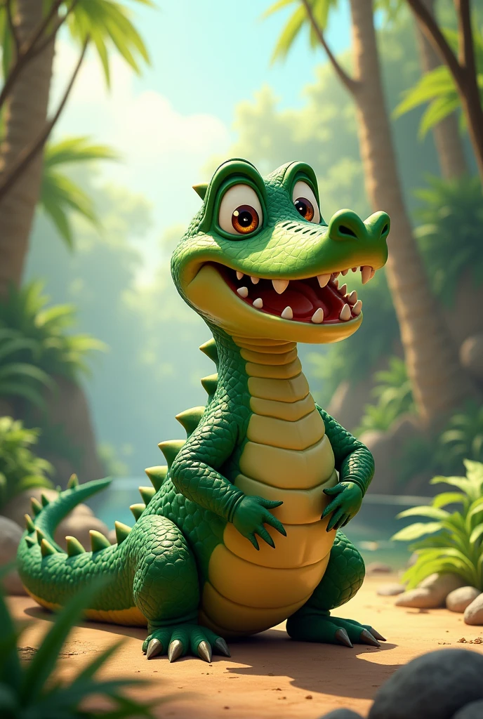 Animated crocodile