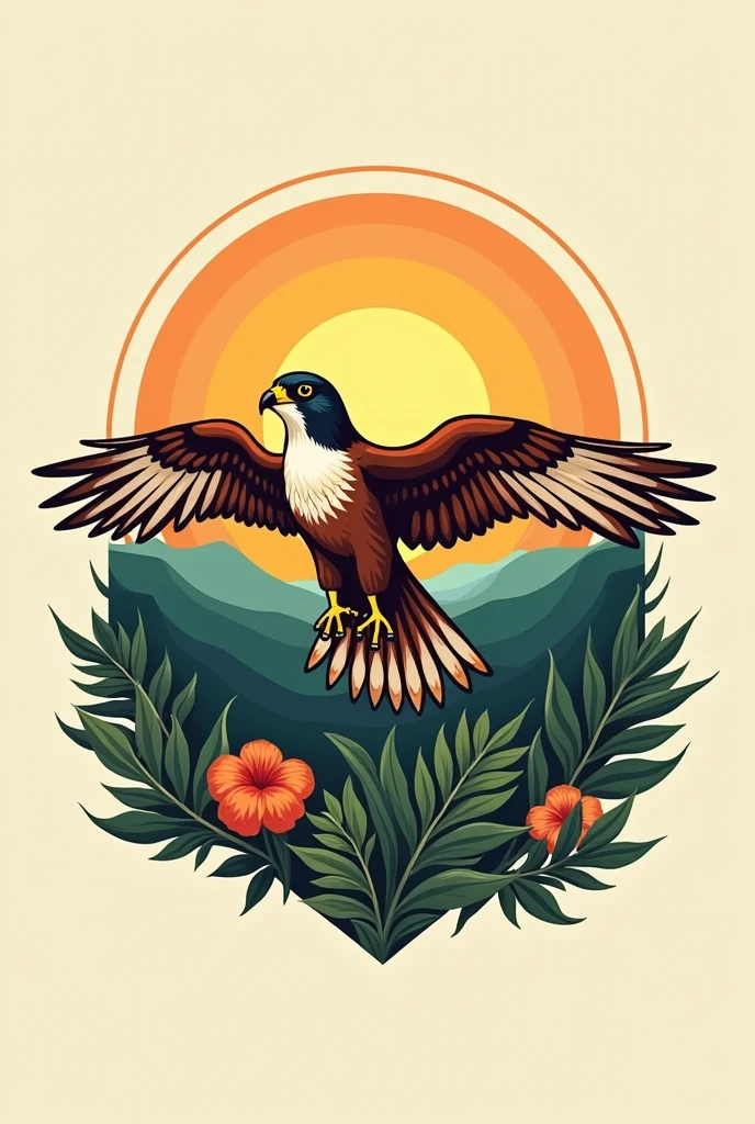 Logo for a tourist travel business in Falcon, Venezuela