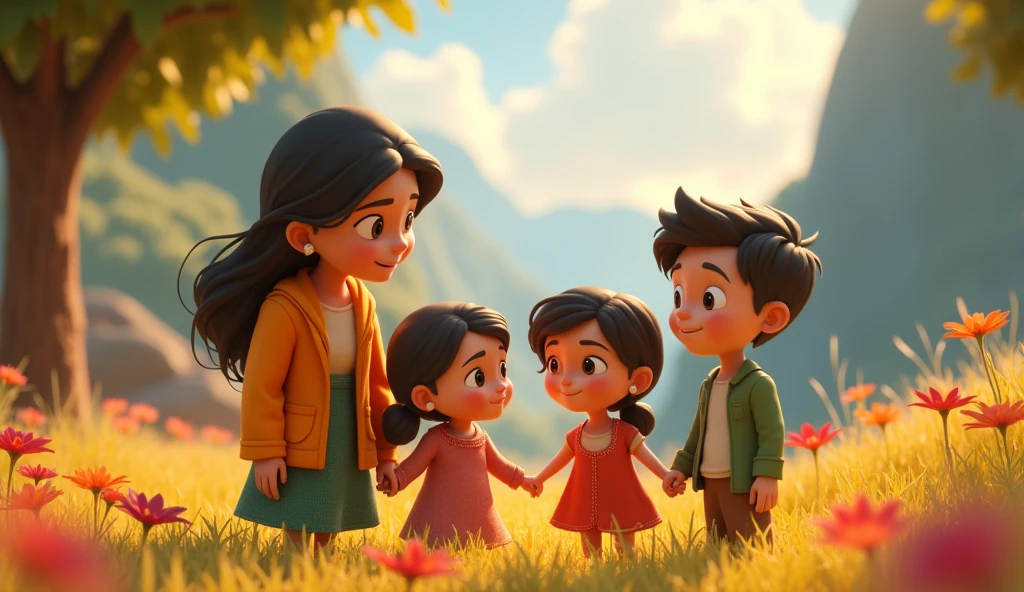 In 3D animation.How does the story emphasize the strength that comes from family unity?