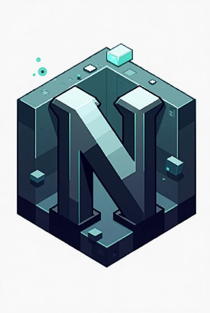 Logo for a minecraft server with the letter n