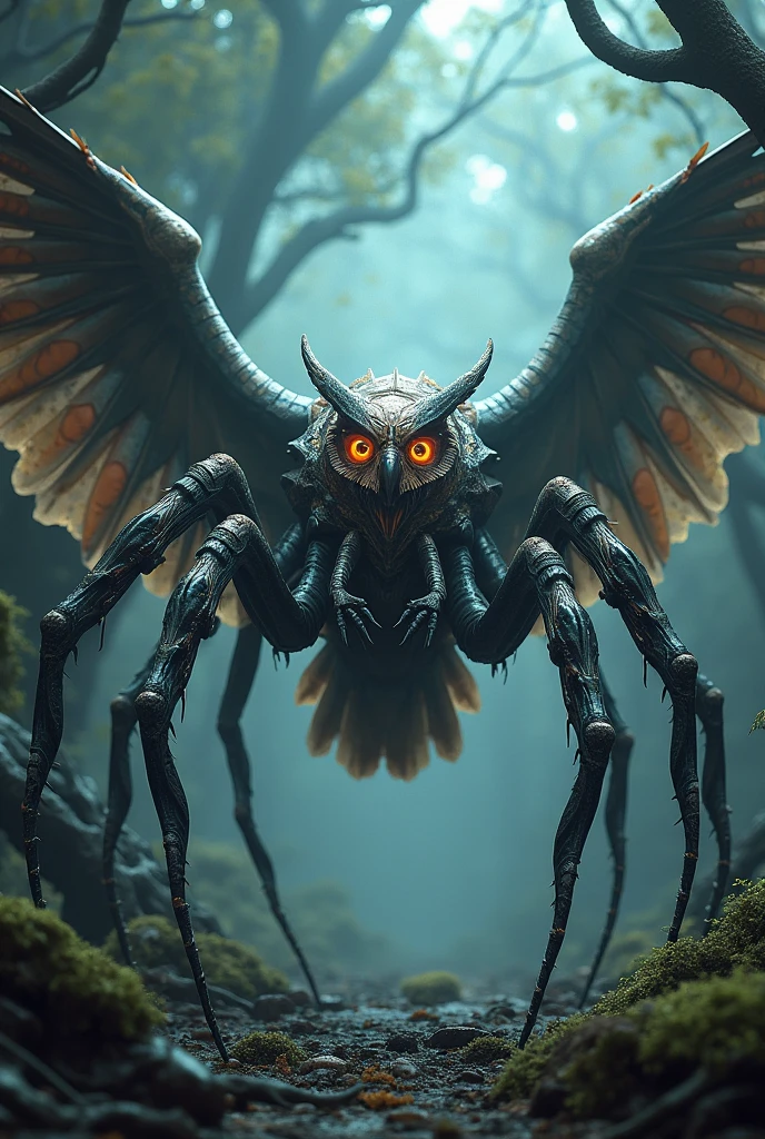 make a legendary spider with owl wings