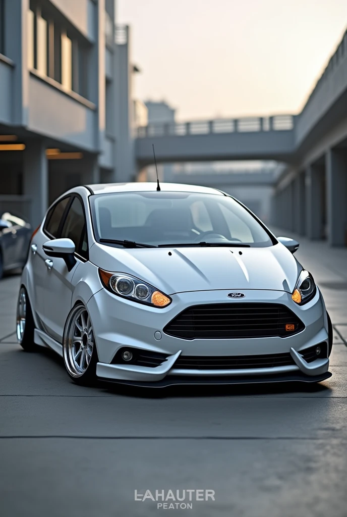 2008 fiesta sedan modified with lowered wheels