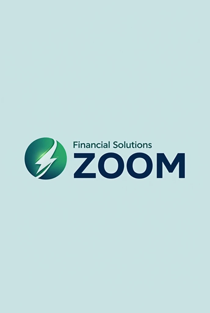 logo of "Zoom Financial Solutions" even more professional and attractive to customers, here are more refined suggestions: design concept: Design should capture the essence of trust, speed and accessibility. Think of a logo that not only stands out visually, but that tells a story of financial efficiency and ease of access. A minimalist and sophisticated design helps reinforce the idea of professionalism. Main symbol: An abstract symbol that combines elements of a growth chart, a lightning bolt or a stylized arrow can represent the speed and efficiency of financial services. Incorporating a subtle image of a circle or shield can add a sense of protection and security., important elements for a financial company. Advanced Typography: Opt for modern, sans-serif typography, perhaps with a slight customization to differentiate your brand. Capital letters convey authority, while careful spacing between letters provides a sense of balance and clarity. the name "Zoom" can be highlighted with a slight tilt or a different color to emphasize the idea of speed. Paleta de cores: In addition to shades of blue and green, that are traditional in financial services, adding a shade of silver or metallic gray can add a touch of sophistication. Dark blue combined with vibrant green or touches of gold can suggest prosperity and exclusivity., attracting a wider audience. Additional Visual Elements: Incorporating dynamic lines or soft geometric shapes can help guide the eye and create a sense of movement and progress., reflecting the company&#39;s mission to provide fast, hassle-free solutions. Versatility: Make sure your logo is legible and impactful in different sizes and formats., both in paper and digital, and that works well in monochrome versions to maintain flexibility of use.