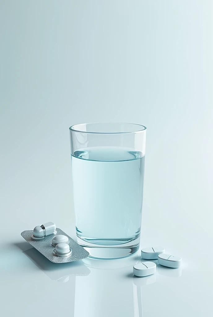 Glass of water and more real rivotril