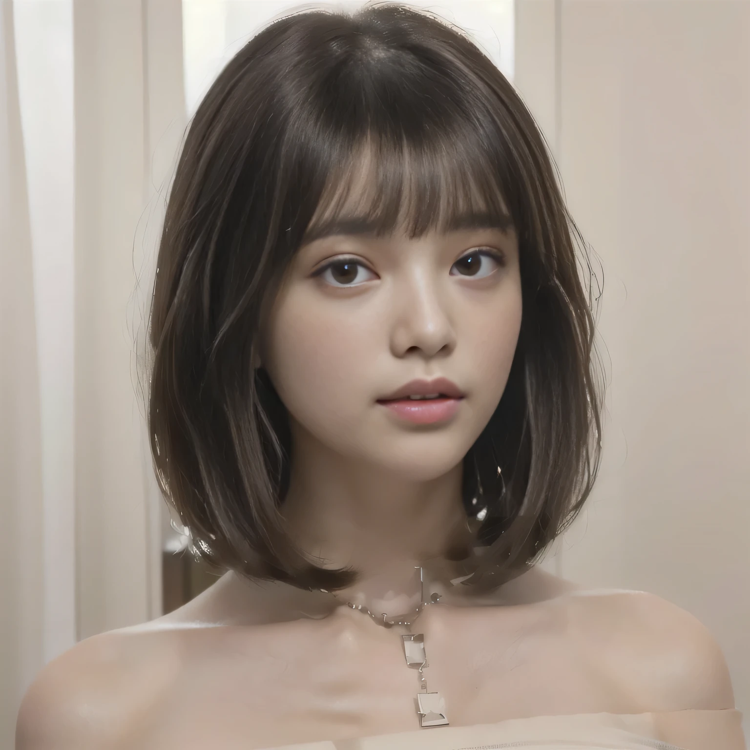 ,Random Pause, Mix 4,,(Highest quality, masterpiece, 
girl, whole body, naked, NUDE, naked nipple vagina
, neat hair With bangs, With bangs, , Short Hair With bangs, 