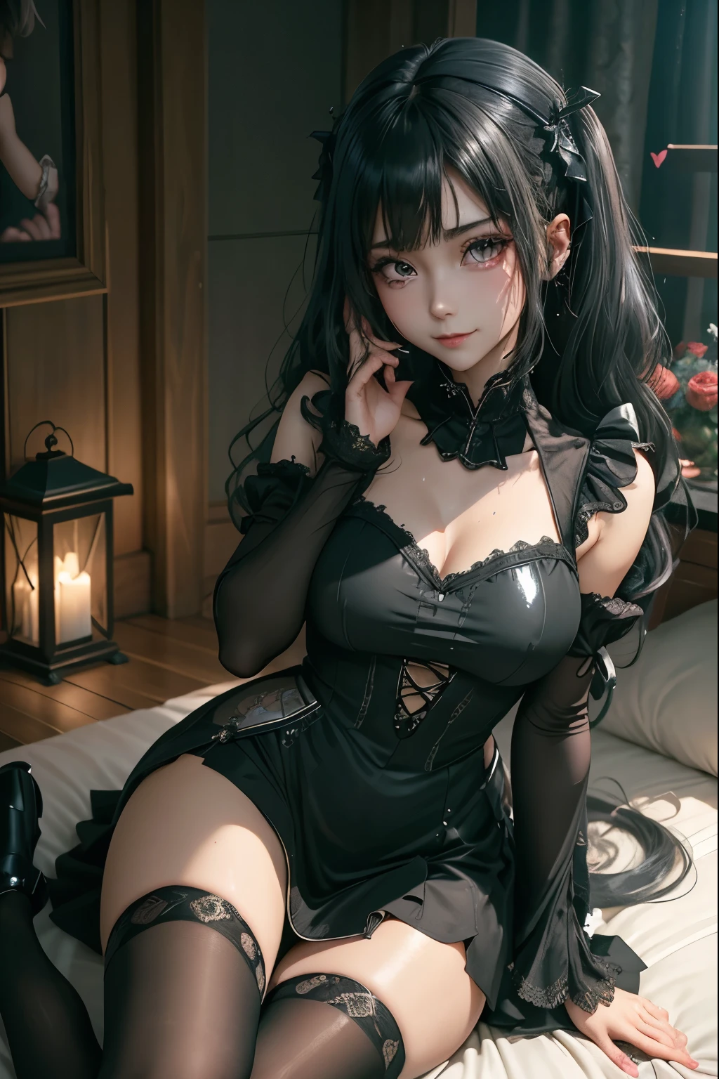 ハードなDark Gothicメイク、Black dark eyeshadow、sad、Good skin radiance、Dark Gothicメイク、Dark smile、palace、The beauty of fragrance、24-years-old、facial expressions during masturbation、Extremely fair skin、Expressions of intense sexual pleasure、Playing the synthesizer、Synthesizer shines、A synthesizer instrument is nearby、Embarrassed look、Dark Gothic、Highest quality、Drunk face、Purple maid outfit、mysterious、noble、Loving smile、Twin tail hair、Right eye is blue、Left eye is red、Super tempting pose、Platform heel shoes、Heavy makeup、Gothic Clothing、Silver Hair、Long Hair Straight Hair、Cute Gothic Dresses、Beautiful Face、Elegant face、Attractive face、Stained glassの背景、Chest glistening with sweat、The room is dark、goth long dress、Bell Sleeves、Wizard Sleeve、Decadent look、Sexually excited expression、Wet shiny thigh water、Thighs that are wet and shiny with oil、Background of a room full of roses、Sad look、Rose Maiden、The embroidery is pink、The dress has pink embroidery.、Thigh-high socks、Knee-high socks、Gentle expression、Dark black eyeshadow、Stained glassとバラの背景、Thighs are a little thin、Female Duo、Female couple、dark church background、Stained glass、Black metal world、Dark Castle、Dark Room、Slender body、gothic long dress、Victorian dress、Small breasts、The bed is covered with roses、Her thighs are shining with sweat、My body is wet and shiny、There is a lot of glitter on the thighs、I am sweating、My thighs are sticky with sweat.、My thighs are glistening with sweat、My whole body is sweaty and shiny、I sweated a lot.、My thighs are sweaty、My wet thighs are glistening with sweat.、There is a lot of sweat shining all over my body、Slender body、Sit on the bed、Beautiful legs、Outstretched legs、Hands on the bed、Super beautiful straight hair、Straight hair to the ends、Straight Perm Hair、Show off your glamorous thighs、Ass on the bed、Sitting with legs wide apart、Thighs are a little glamorous、Small breasts、Panting expression、facial expressions during masturbation、Extremely fair skin、