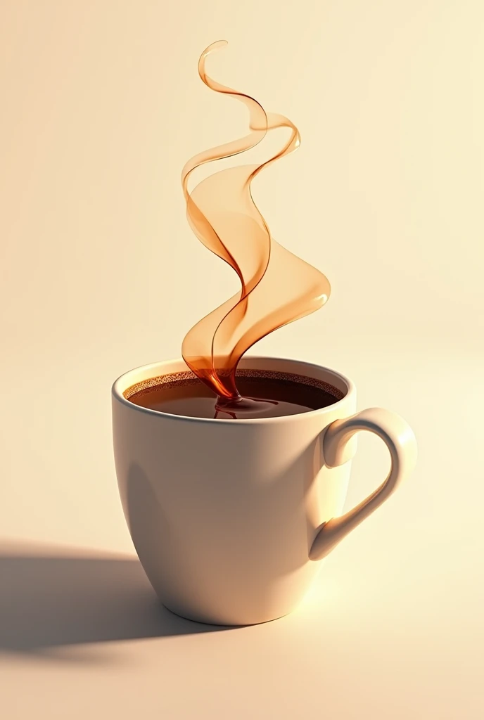Make me an illustration for a Nescafé campaign, but with a cup of coffee.