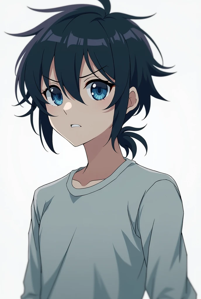 Giyu is a fairly tall young man of a lean muscular stature and pale complexion, who is almost always seen wearing a stoic expression. He has choppy raven-black hair of uneven lengths, with jaw length side-bangs, a low messy ponytail at the base of his neck, and bangs falling over his eyes in an choppy fringe. His eyes are sharp and moderately large, having irises a lapis blue color, and their pupils a navy blue, sometimes having his irises completely opaque and empty, just in lapis blue color, and are framed by thin eyebrows
Naked Jerkinng off