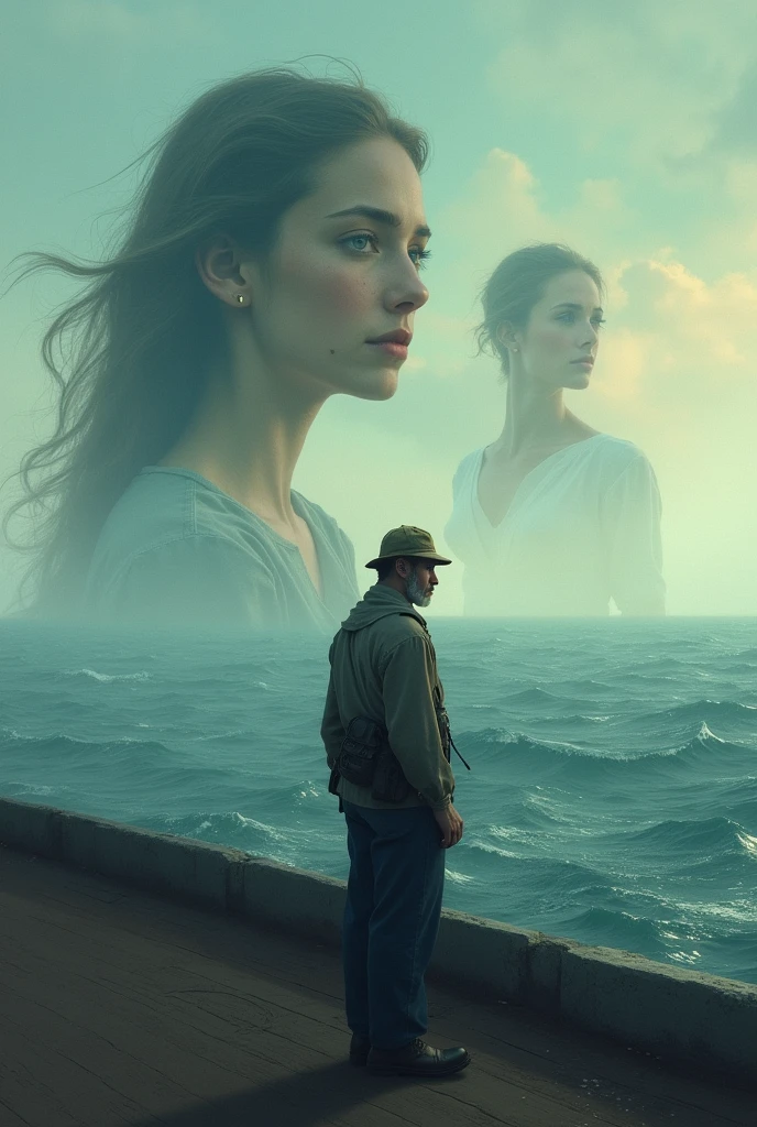 Part 2: Saudade Description:
The sailor looks at the horizon. SHOW HIM THINKING, Images of a Spanish woman emerge, reminding you of the Andalusians. His expression is melancholy.
