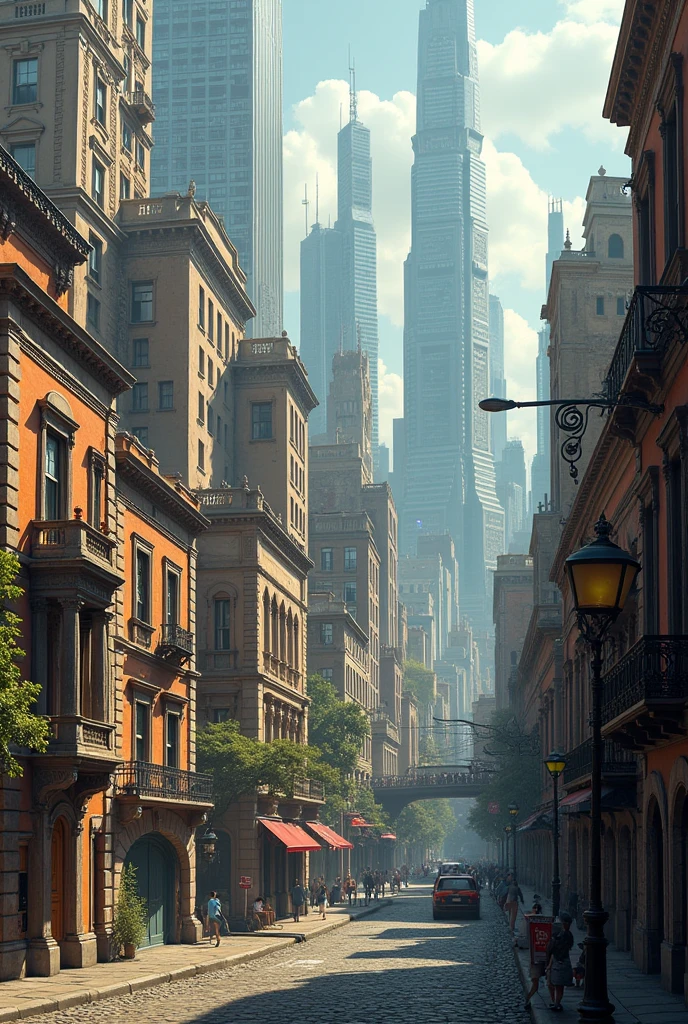 A city that evolves from back to front