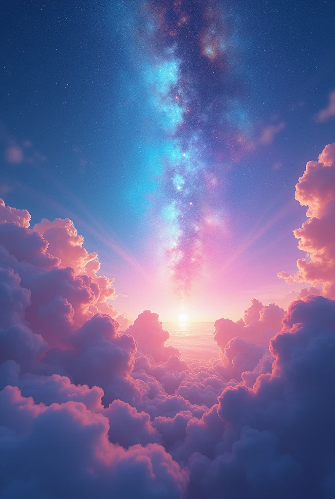 Look up at the sky, what do you see?
Colors shining bright, as pretty as can be!