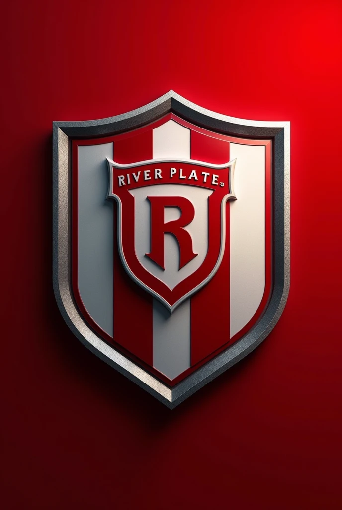Create a football shield that is similar to River Plate's