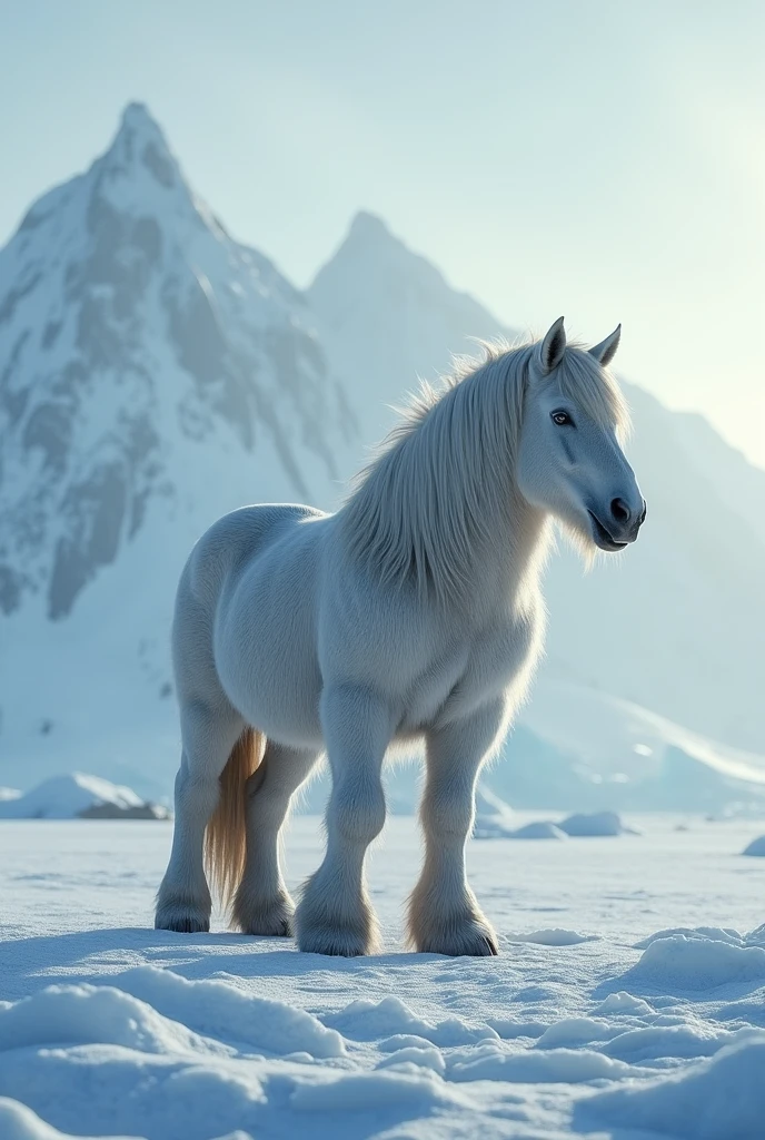 A horse in Antarctica