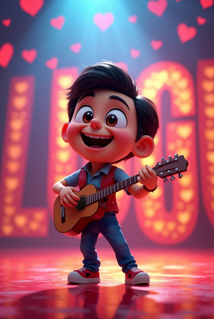 Make a musical cover of corridos tumbados with the central Lugo that says BEAUTIFUL SONRISA in Spanish with animated letters and lots of hearts and that says bold group 
