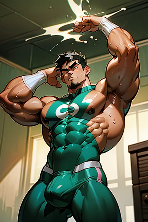 Danny Fenton from Danny Phantom animated series as a big dumb age muscular bodybuilder jock in a locker room flexing and staring blankly with mouth gaping open as his eyes glow under hypnosis as he repeats, "Bigger... Dumber.... Must obey.... More like a jock bro every day.... Yes, Coach. I obey. Huhuhuhuh.... Sweaty brutes must obey.... Sweaty brutes do what you say.... Big ... sweaty ... musky jock bro.... The muscles must grow. The old smarts must go.... Recruit the nerds and watch them grow. Make them like us, ... more big dumb jock bros. Huhuhuh.... We will grow. We will spread. We will make more dumb jocks.... We will grow... We will spread... We will make more dumb jocks.... We will grow. We will spread. We will make more dumb jocks.... Assimilate.... Grow.... Transform.... Become.... Convert.... Be a dumb jock...." in deep mindless emotionless voice with fellow hypnotized jocks to forget about catching ghosts and focus instead on training his body and obeying his coach. Mouth dropped open. Hyper swollen bulging crotch. Hyper muscles. Toned muscles. 5% body fat. Steam rising from armpits and shoulders. Big biceps. Big triceps. Broad shoulders. Big traps. Big lats. Big meaty pecs. Massive deltoids. Six-pack abs. Spherical glutes. Brainwashing. Hypnosis. Hypnotized. Bro. IQ drain. Dumber and dumber. Meathead. Musclehead. Mindless. Hypno. Mind control. Brain drain. Entranced. Brute. Brutification. Brain drain. brainwashed. brainwash. Meathead jock bro assimilation. Mindless. Brainless. Empty stare. Hairy pecs. Hairy armpits. Treasure trail.
