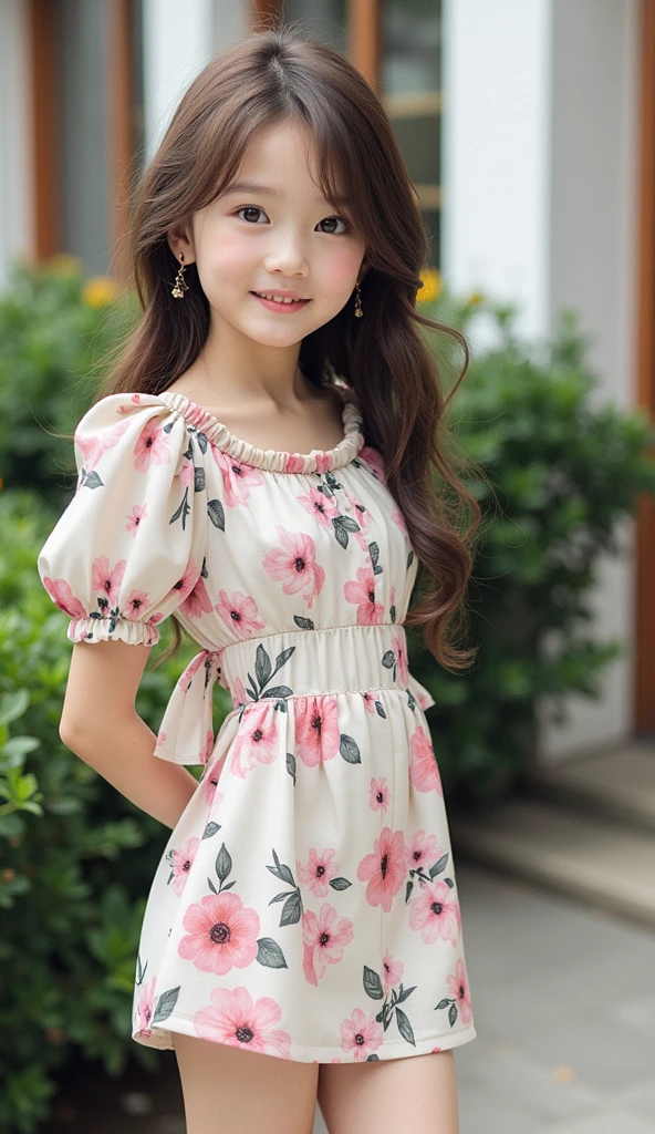 idol costume、dancing, jumping, knit dress, mini skirt , Straight Long Hairstyles, bangs, lips、out makeup、short eyelashes、looking at the viewer、realistic、High resolution、debris flies, highest quality, 8K, Beautiful woman、In detail