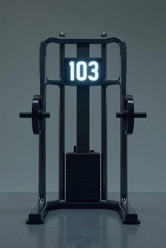 Only Weight machine showing weight around 103 kg