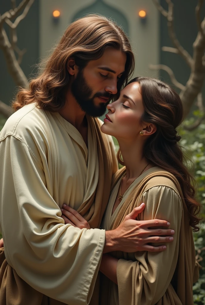Jesus Christ with a girl