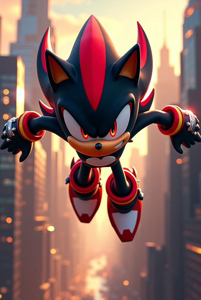 Shadow the hedgehog voando