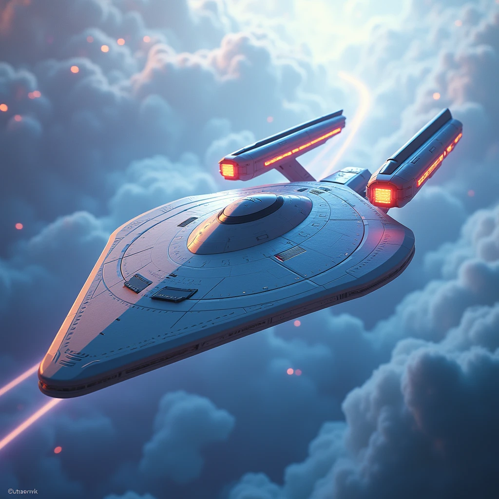a close up of a เซนต์ar trek ship in the sky, ยูเอสเอส เอ็นเตอร์ไพรส์, เซนต์arship enterprise, the เซนต์arship enterprise, from เซนต์ar trek 2021, ออร์วิลล์, from เซนต์ar trek, เซนต์ar trek setting, เซนต์arship in background, small เซนต์arship near, เซนต์ทีเอ็นจี, เซนต์ : ทีเอ็นจี, in the เซนต์yle เซนต์ar trek 8 k, ทีเอ็นจี, futuriเซนต์ic เซนต์arship, การค้นพบ,สีขาวปนฟ้า
