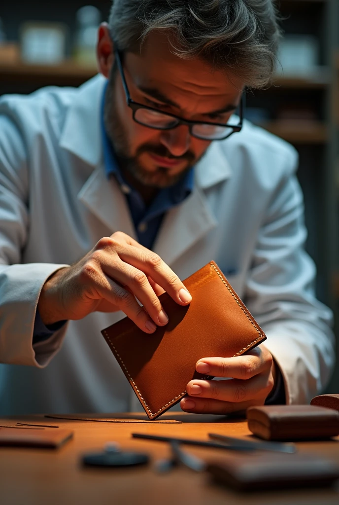 pass quality check of leather 
