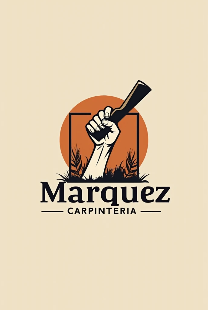 EYE-CATCHING LOGO FOR A CARPENTRY SHOP WITH THE NAME CARPINTERIA MARQUEZ