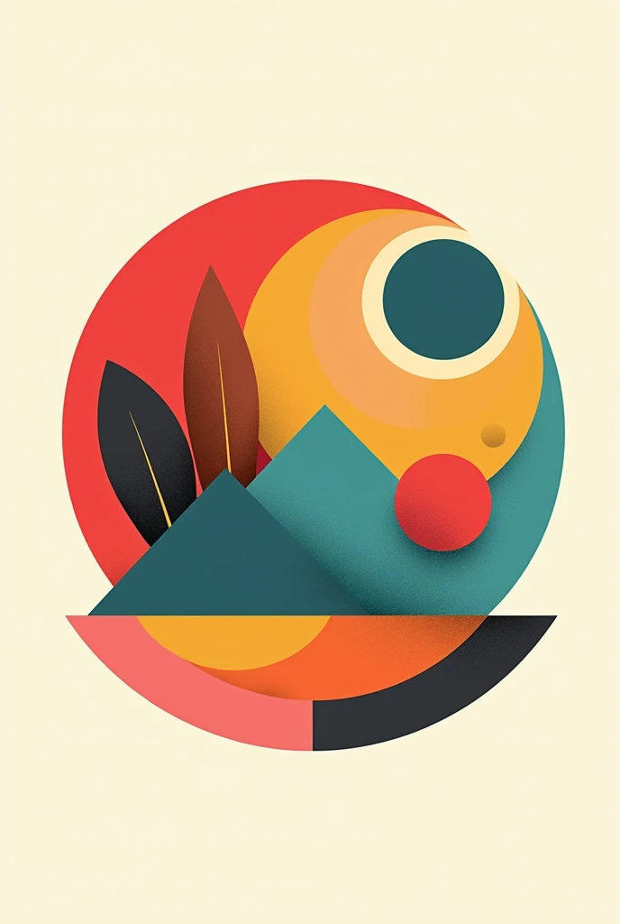 Logo inspired by the 70s, 80s and 90s and environmental theme with the colored plates of the three decades retro disco and pop (Without any letters)
