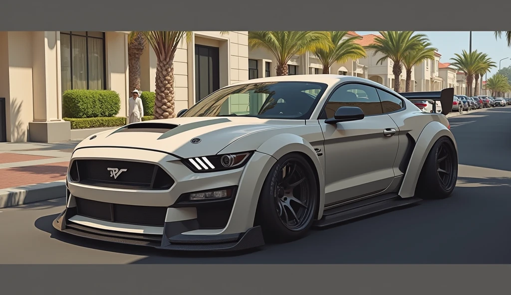 I want you to modify this car.
boss: don't mess with anything.
Front bumper: put just one side front lip: don't touch anything. Just put on a body kit.
ceiling: don't mess with anything.
Front grille: put a small fiesta ST emblem.
wheels: I want bbs alloy wheels.
Car height: tire almost touching the bumper.