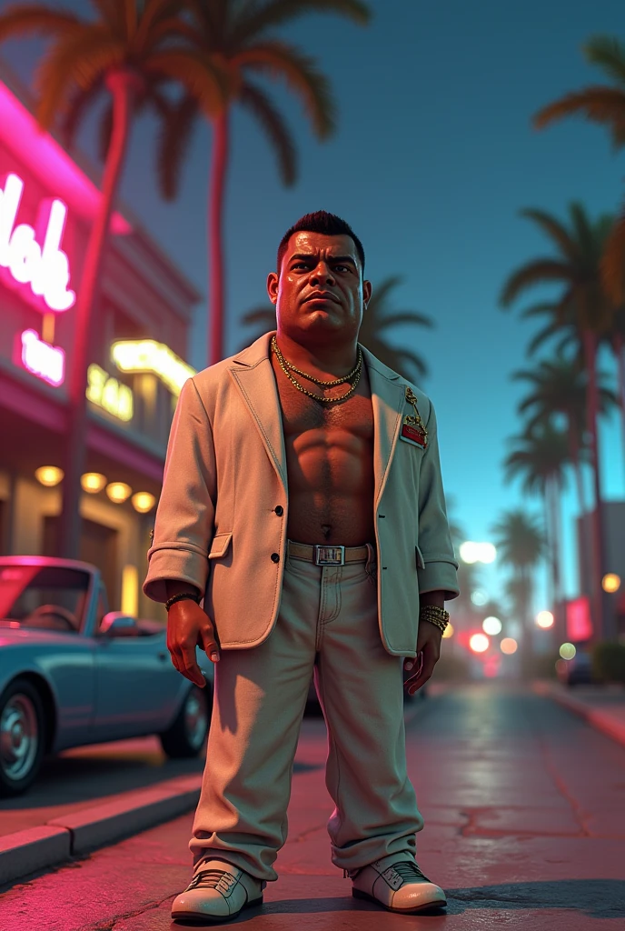 Create Tommy Vercetti from Gta vice city but he has to be dwarf or small 