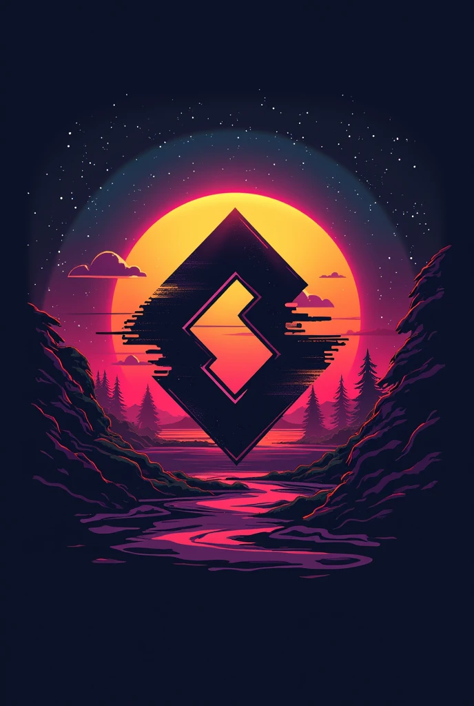 LOGO INSPIRED BY THE 70S 80S AND 90S without letters