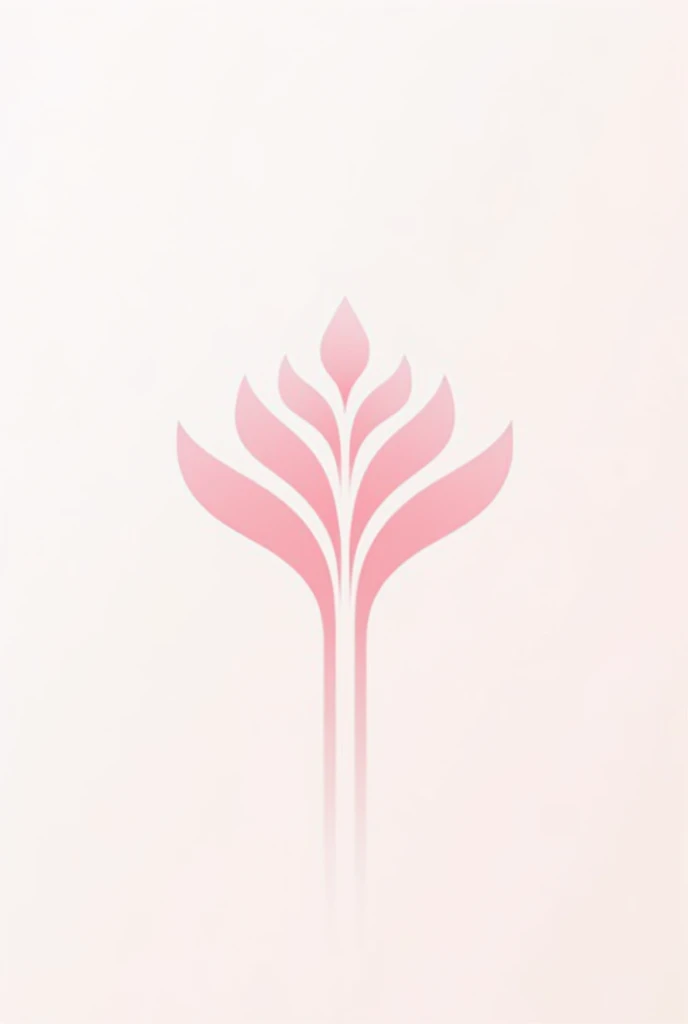 imagine a delicate minimalist pink cosmetics company logo 