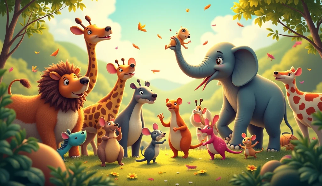 Big ones, small ones, short and tall,
Let’s meet the animals, come join us all!