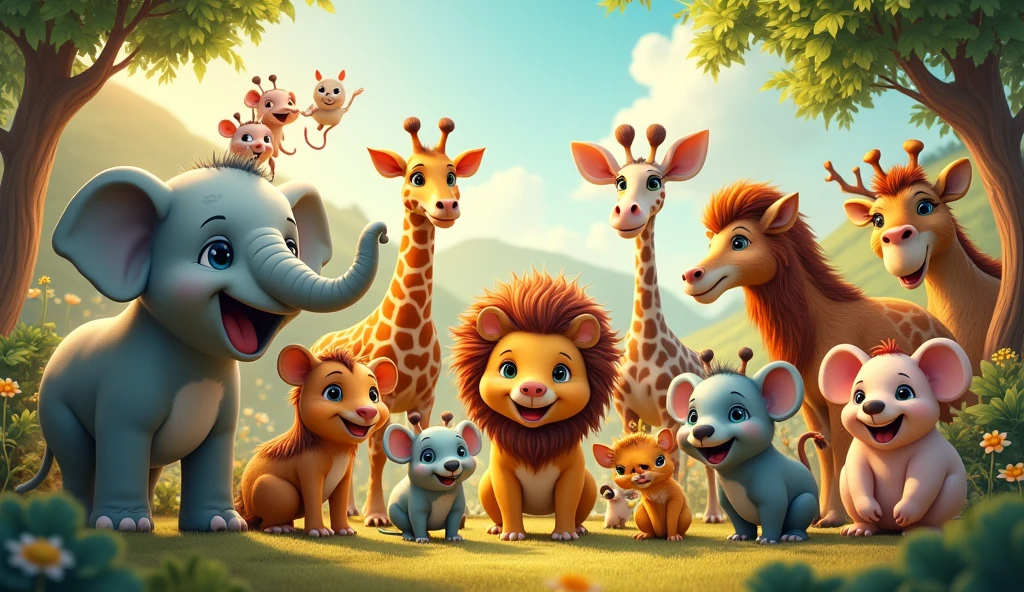 Big ones, small ones, short and tall,
Let’s meet the animals, come join us all!